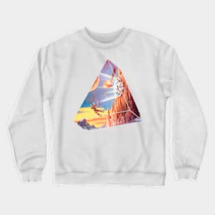 skydiver in the desert retro vintage Crewneck Sweatshirt